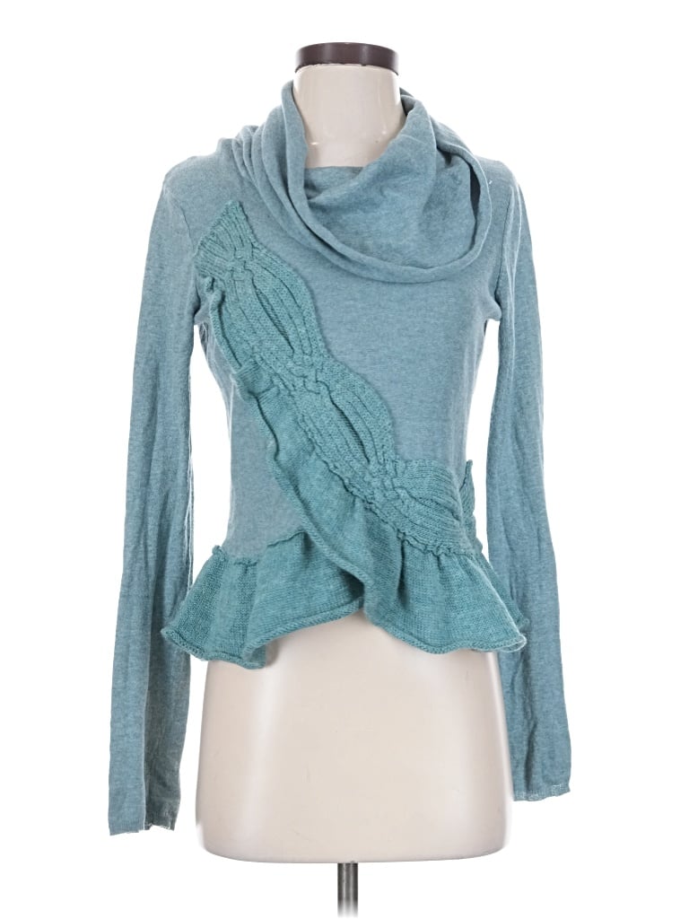 Pre-owned Moth Cardigan Sweater In Teal