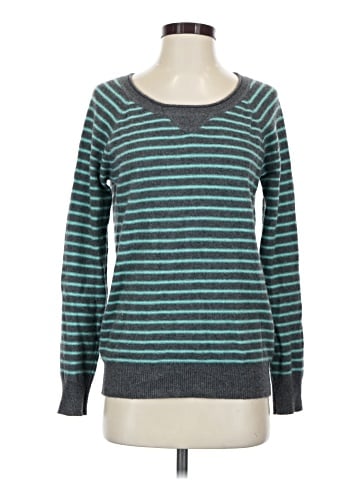 Aqua Cashmere Pullover Sweater (view 1)
