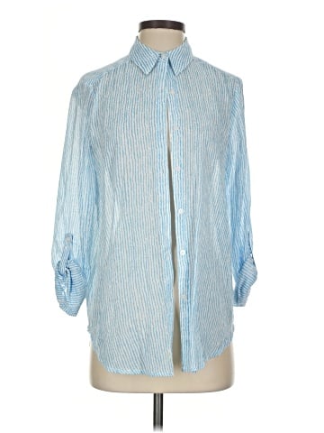 Peck & Peck 3/4 Sleeve Button-Down Shirt (view 1)