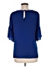 CAbi 100% Polyester Blue Short Sleeve Blouse Size M - photo 2
