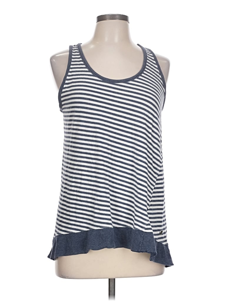 Pre-owned Calvin Klein Performance Tank Top Blue Halter Neckline Tops
