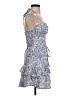 Shein Paisley Blue Cocktail Dress Size 2 - photo 4