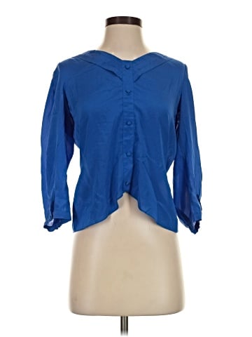 Bebe 3/4 Sleeve Silk Top (view 1)
