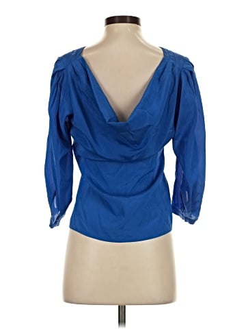 Bebe 3/4 Sleeve Silk Top (view 2)