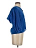 Bebe Blue 3/4 Sleeve Silk Top Size S - photo 4
