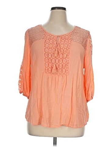 Unique Spectrum 3/4 Sleeve Blouse (view 1)