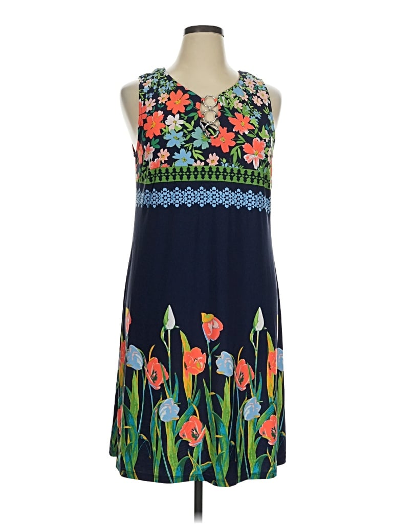 Pre-owned Msk Casual Dress In Blue