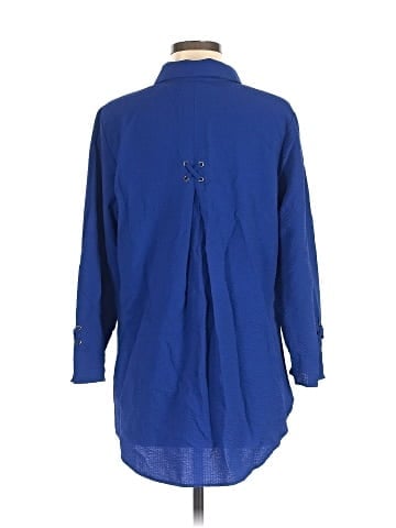 Habitat 3/4 Sleeve Button-Down Shirt (view 2)