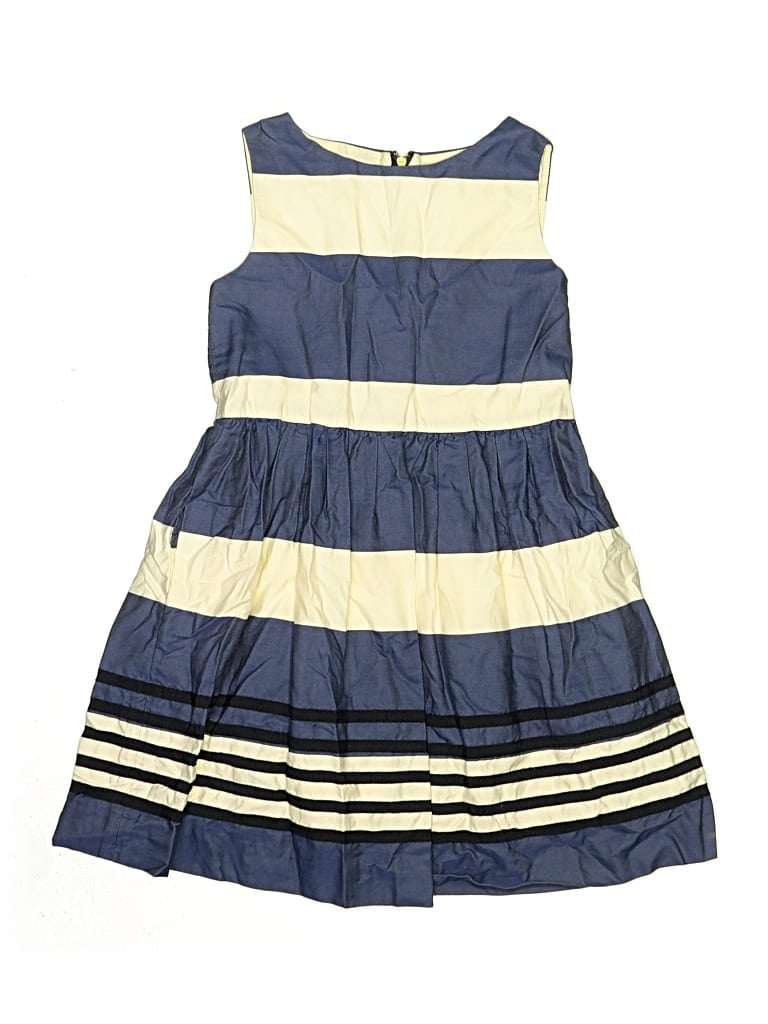 Pre-owned Crewcuts Kids' Dress In Blue