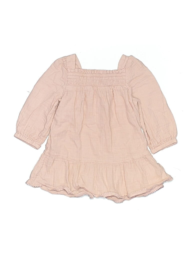 Pre-owned Cloud Island Babies' Dress In Tan