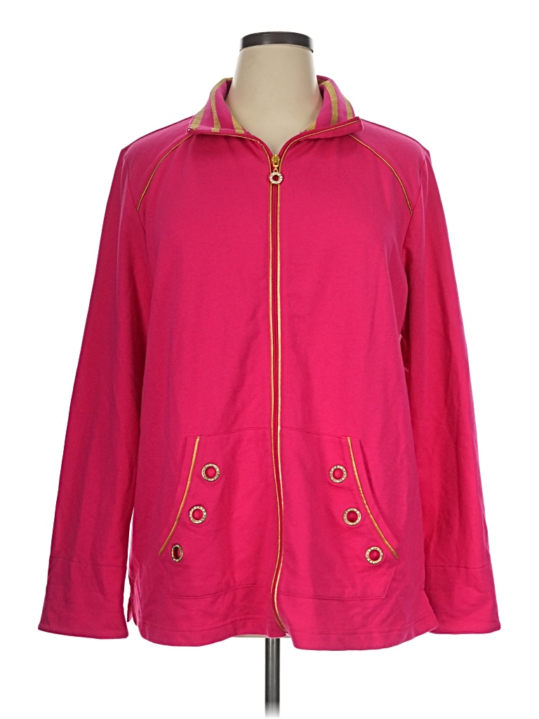 Pre-owned Quacker Factory Jacket In Pink