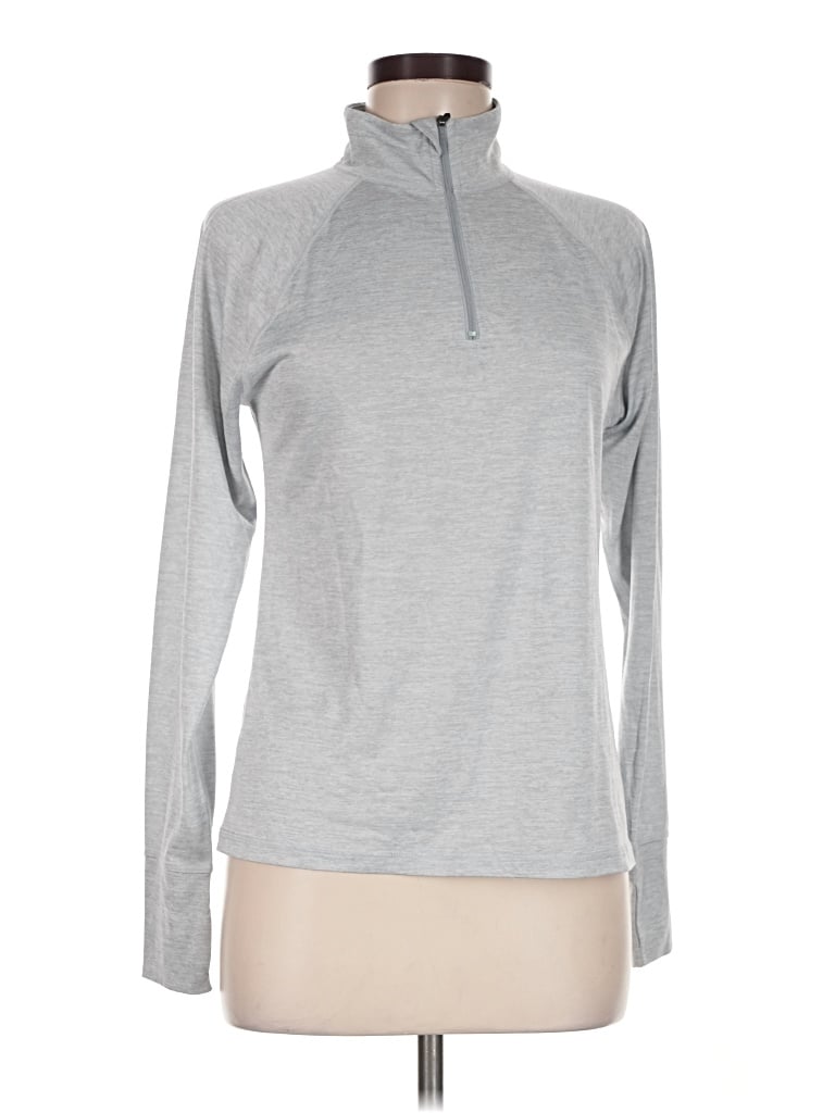 Pre-owned Ideology Long Sleeve Turtleneck In Gray