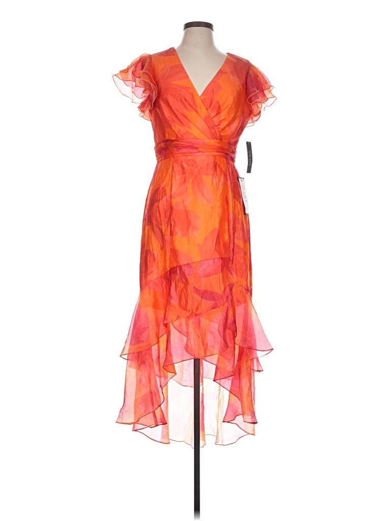 Pre-owned Xscape Cocktail Dress In Orange