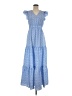 Shein 100% Polyester Blue Casual Dress Size 6 - photo 1
