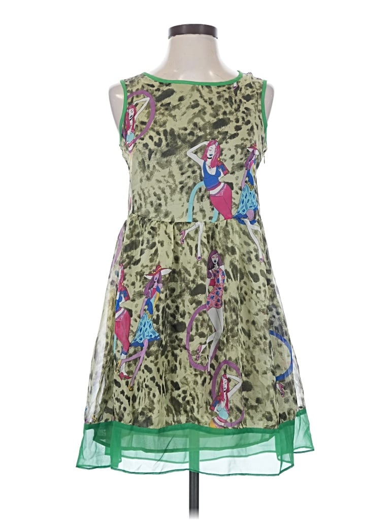 Pre-owned Assorted Brands Cocktail Dress In Green