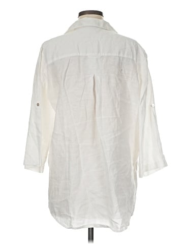 Pure Amici 3/4 Sleeve Button-Down Shirt (view 2)