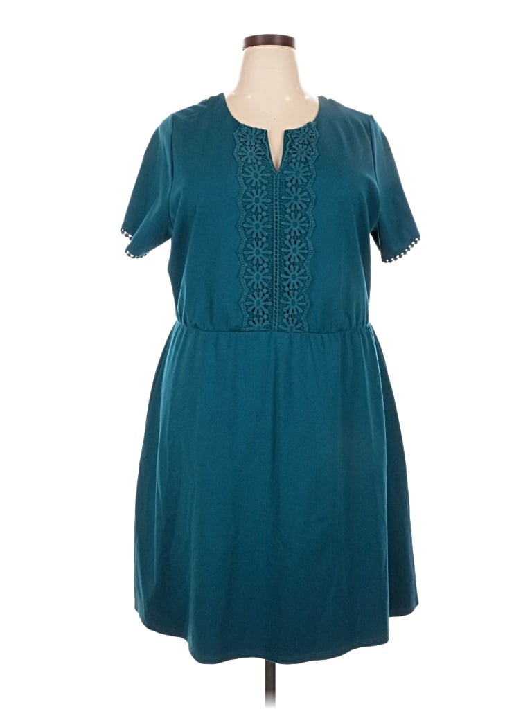 Pre-owned Loveappella Casual Dress In Teal