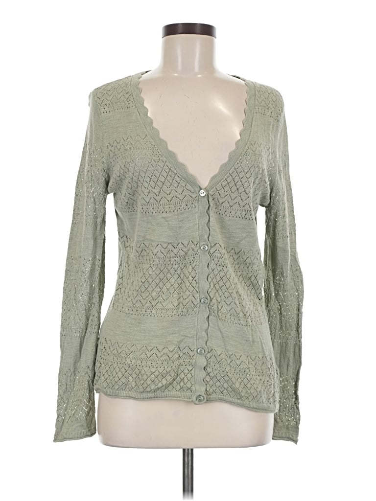 Pre-owned Frye Cardigan Sweater In Green