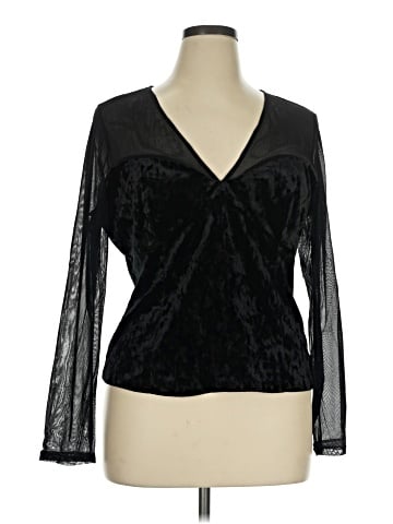 Eva Mendes by New York & Company Long Sleeve Blouse (view 1)
