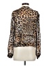 Cache 100% Polyester Animal Print Gold Jacket Size 4 - photo 2