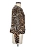 Cache 100% Polyester Animal Print Gold Jacket Size 4 - photo 4