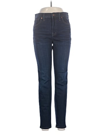 Madewell 9" Mid-Rise Skinny Jeans in Larkspur Wash: TENCEL&trade; Denim Edition (view 1)
