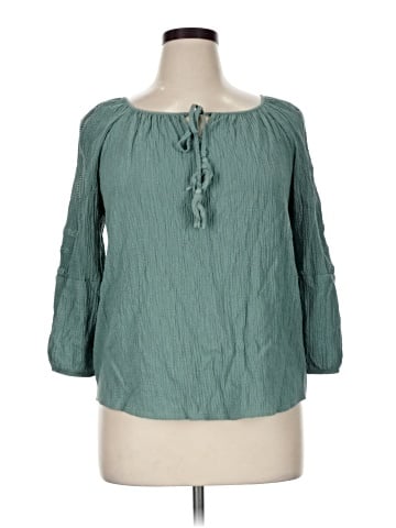 AB Studio 3/4 Sleeve Blouse (view 1)