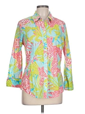 Lilly Pulitzer 3/4 Sleeve Button-Down Shirt (view 1)