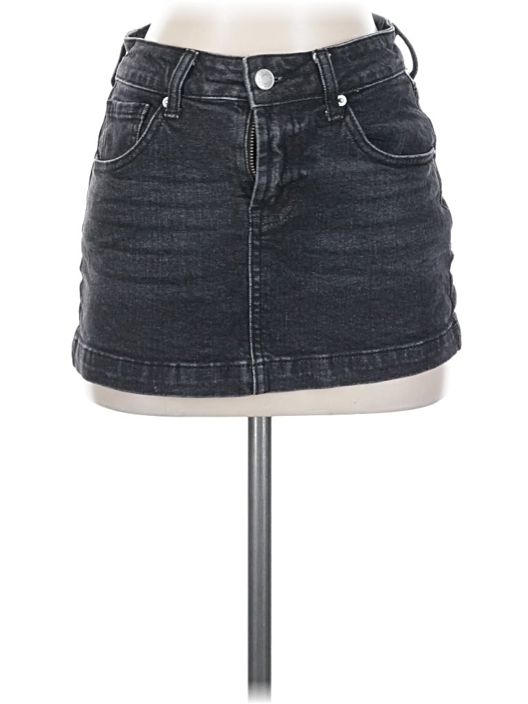 Pre-owned Rsq Denim Skirt In Gray
