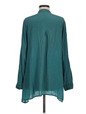 Eileen Fisher Long Sleeve Silk Top (view 2)