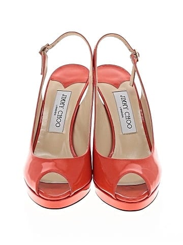 Jimmy Choo Patent Leather Slingback Pumps (view 2)