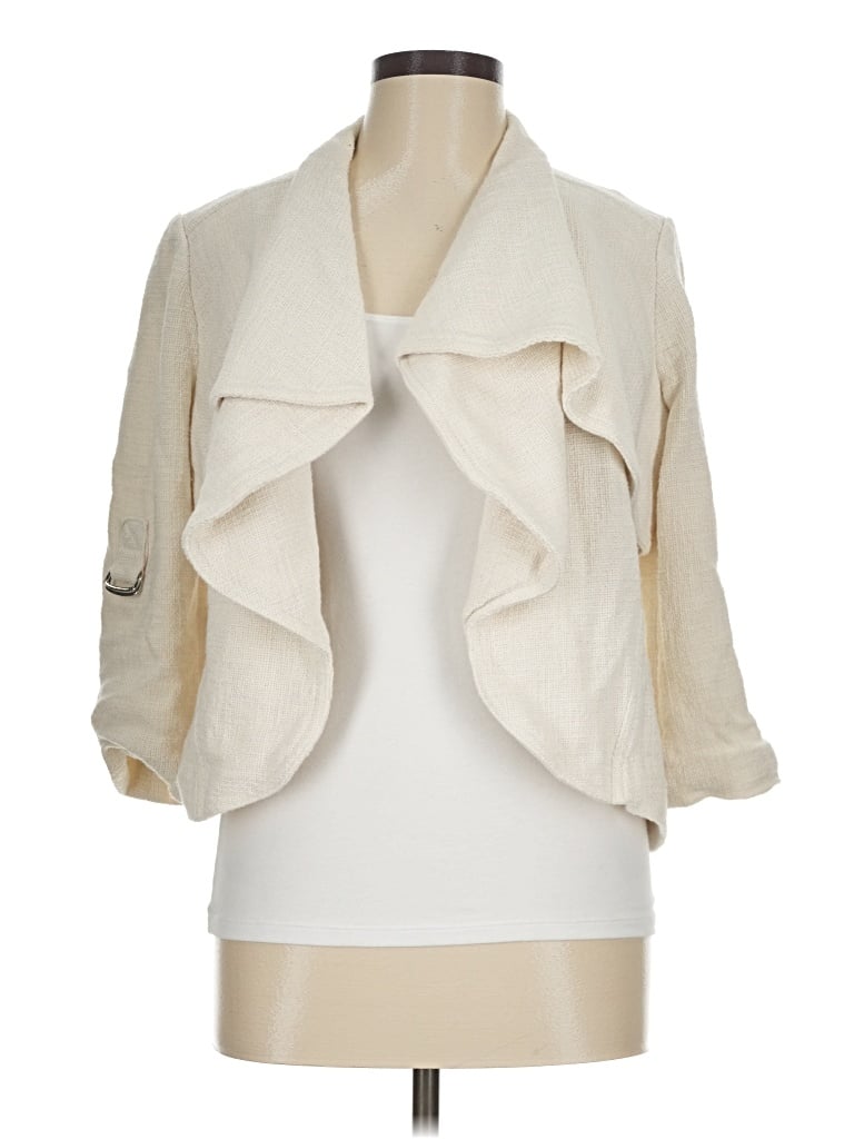 Pre-owned Chico's Cardigan Sweater In Ivory