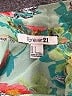 Forever 21 100% Polyester Floral Green Sleeveless Blouse Size L - photo 7