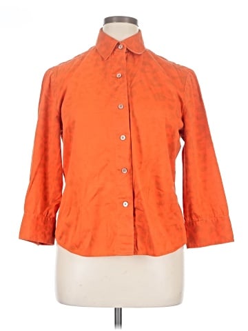 Linda Allard Ellen Tracy 3/4 Sleeve Button-Down Shirt (view 1)