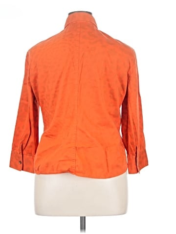 Linda Allard Ellen Tracy 3/4 Sleeve Button-Down Shirt (view 2)