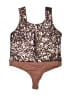 Francesca's 100% Polyester Brown Bodysuit Size XL - photo 2