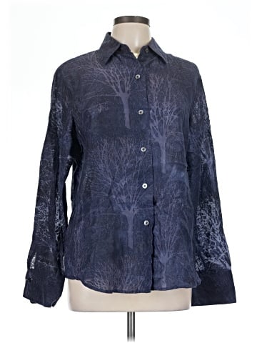 Linda Allard Ellen Tracy Long Sleeve Silk Top (view 1)
