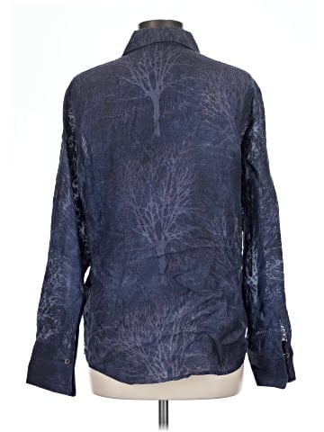 Linda Allard Ellen Tracy Long Sleeve Silk Top (view 2)