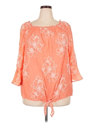 AB Studio 3/4 Sleeve Blouse (view 1)