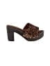 Jeffrey Campbell Animal Print Brown Sandals Size 8 1/2 - photo 1