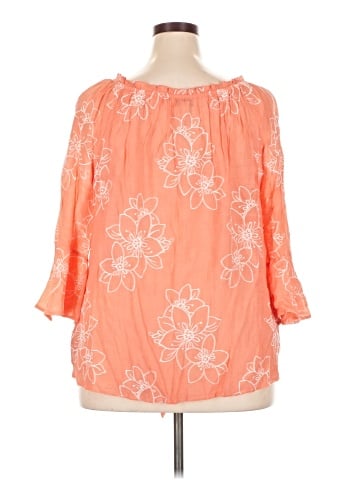 AB Studio 3/4 Sleeve Blouse (view 2)