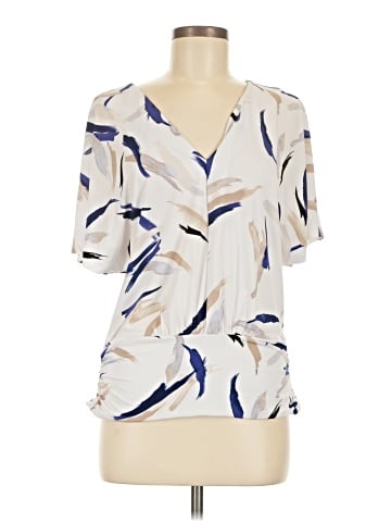 White House Black Market Short Sleeve Blouse (view 1)