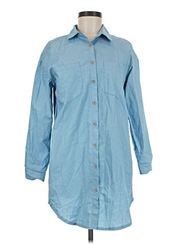 Zanzea Collection 3/4 Sleeve Button-Down Shirt (view 1)