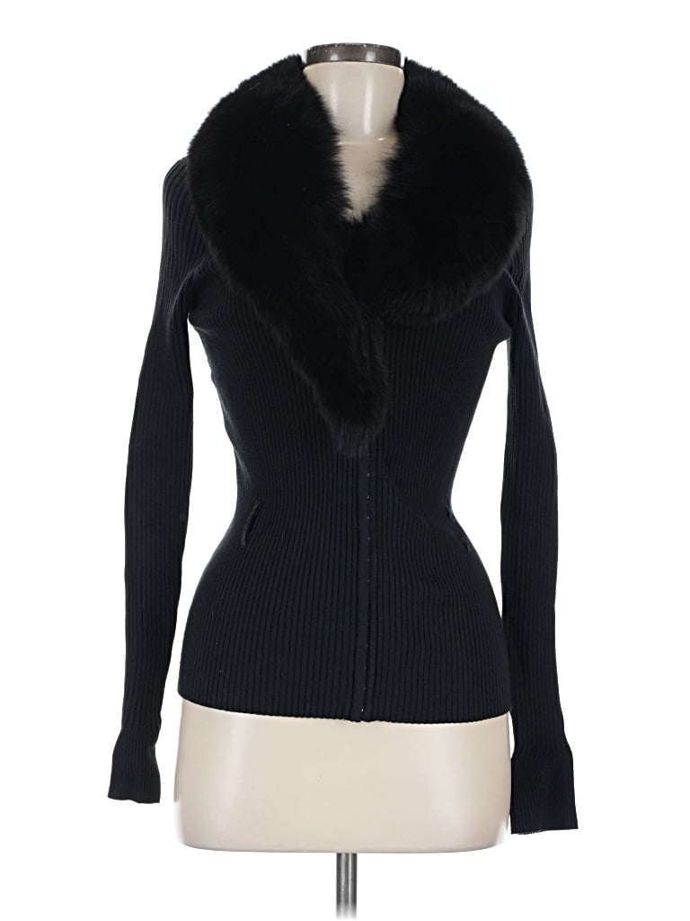 Pre-owned Boston Proper Cardigan Sweater In Black