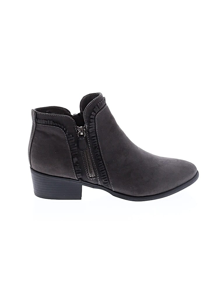 Pre-owned Mia Ankle Boots In Gray