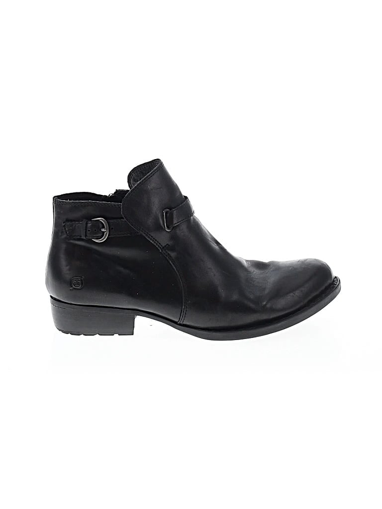 Pre-owned Born Ankle Boots In Black