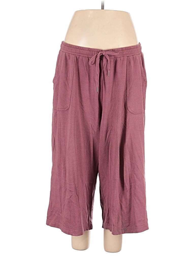 Pre-owned Terra & Sky Casual Pants In Burgundy