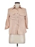 rue21 Tan 3/4 Sleeve Button-Down Shirt Size M - photo 1