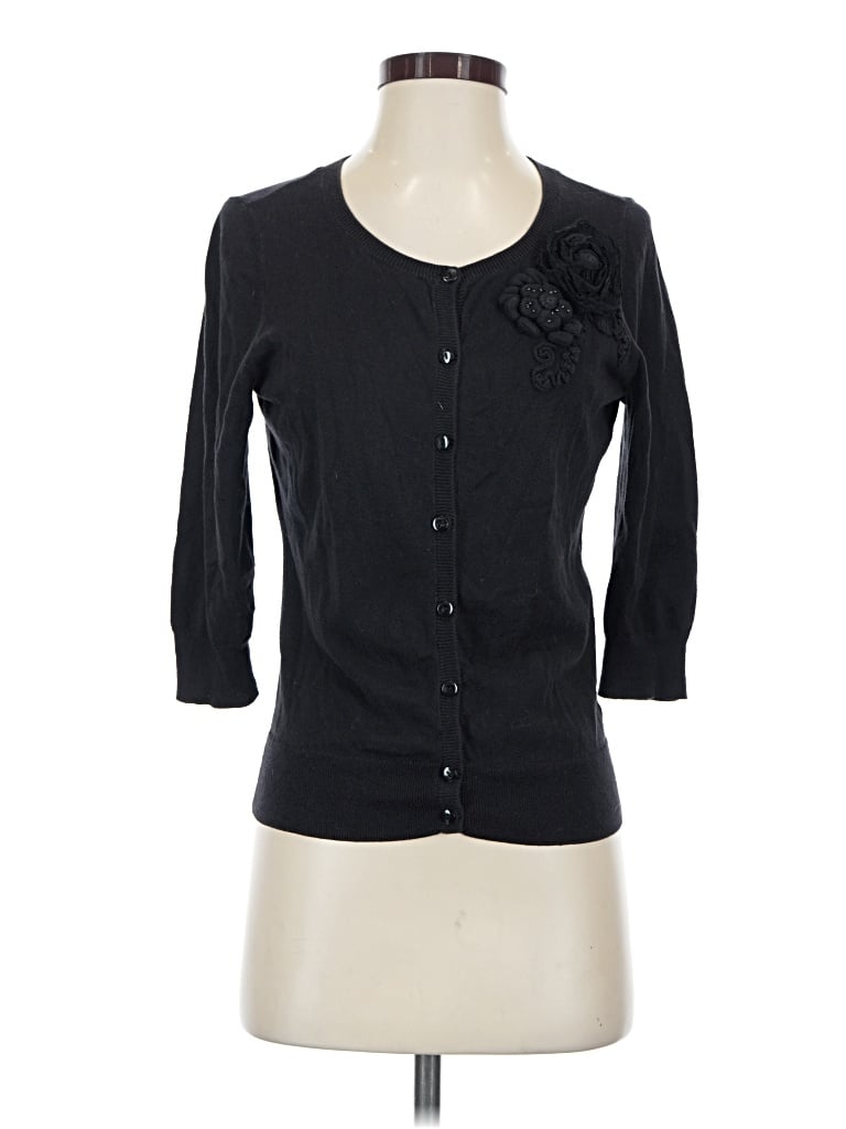 Pre-owned Caslon Cardigan Sweater In Black