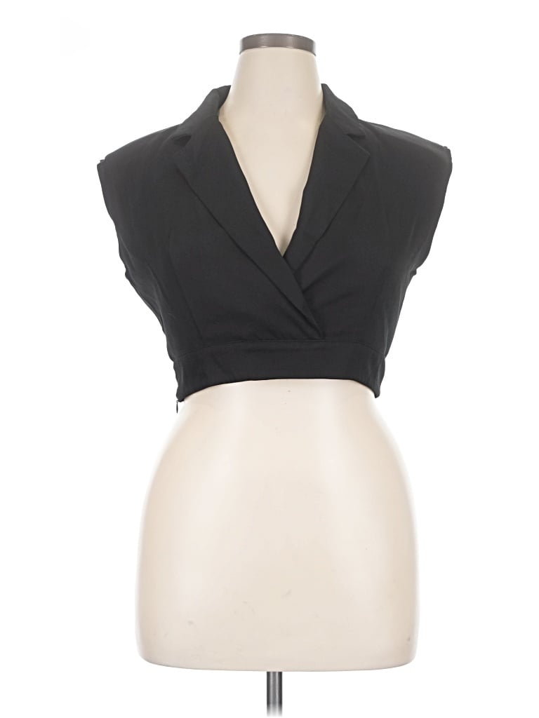 Pre-owned Cider Sleeveless Blouse In Black